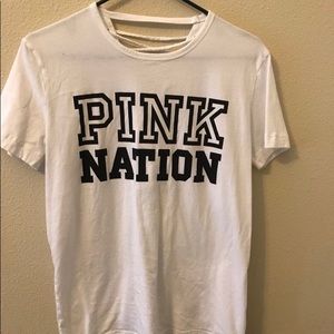 PINK lace up T-shirt